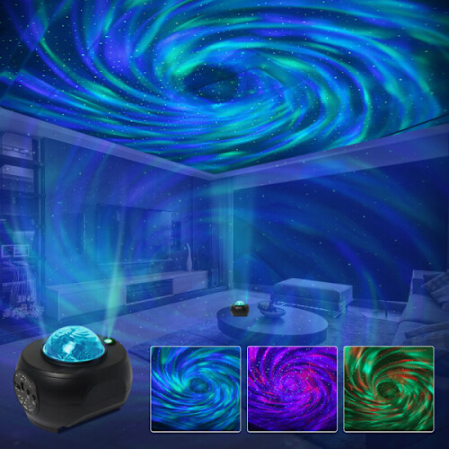 Galaxy Projector Sterrennacht Licht Zwart 2