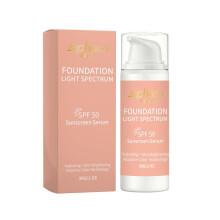(30g) Zephoco Color-Changing Foundation Water-Infused Lightweight Natural Finish Daily Portable Foundation 25ml