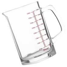 Messbecher aus Glas, 120 ml, mit transparenter Skala