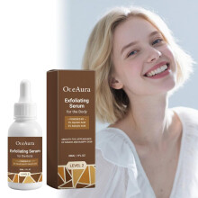 (30ml) OCEAURA Skin Exfoliating Serum cleanses pores, regulates water and oil balance, is lightweight, absorbs and non-greasy
