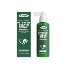 (100ml) Kriath Pet Fresh Breath Spray Gentle Ingredients Teeth Daily Cleansing Odor Refresher