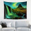 Wandteppich „Aurora Lights Waterfall“, Polyester, 150 x 200 cm 1