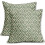 Fodere per cuscini floreali verde salvia, 45x45 cm, set da 2 1
