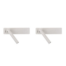 Aplique de pared moderno con luz LED para mesita de noche (paquete de 2)