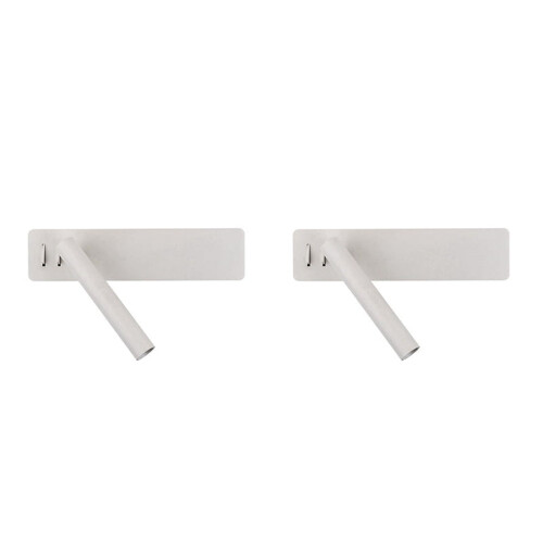 Aplique de parede moderno para cabeceira com LED (pacote com 2)