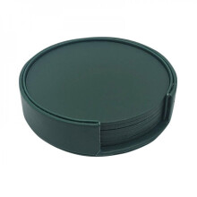 Feiona round drink coasters heat insulation non-slip 6 pcs