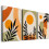 Boho Abstract Canvas Wall Art Trio 3pcs 1