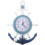 Horloge murale en bois en forme de bateau avec surface miroir 1