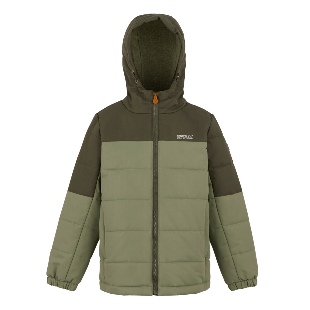 Regatta (11-12 Years, Olive Night/Oil Green/Pumpkin Spice) Childrens/Kids Lofthouse Insulated Jacket