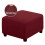 AUQ Round Ottoman with Storage Wine Red 1