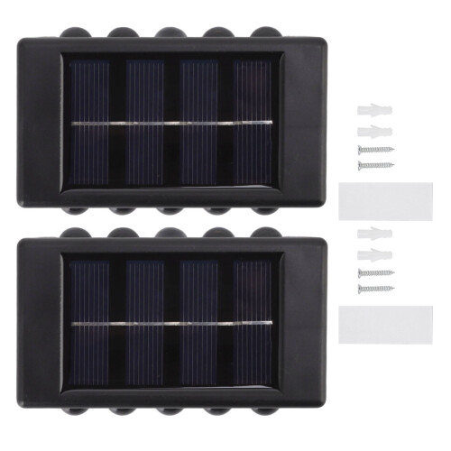 Solar Wall Light, Waterproof LED Outdoor Lamp, 10LEDs,