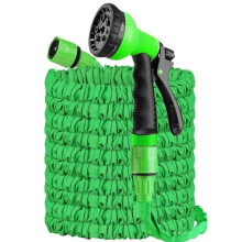 200FT Expandable Garden Hose Pipe Spray Gun Flexible Expanding Pipes