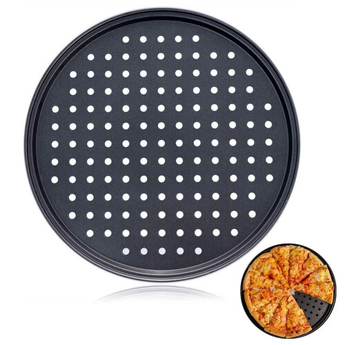 Bandeja para pizza perforada antiadherente de 30 cm