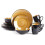 Sonoma 16-Piece Stoneware Dinner Set Black Exterior 1