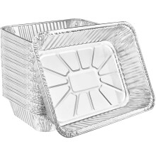 Tavă de copt dreptunghiulară mare din aluminiu de unică folosință