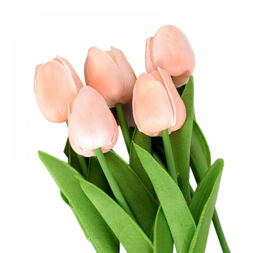 5 darabos műtulipán csokor, PU selyemvirágok