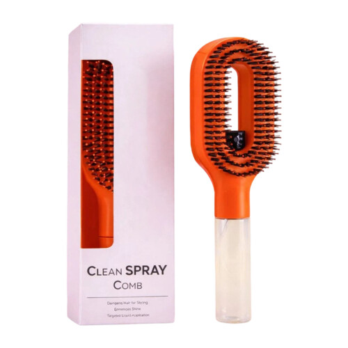 Feuchtigkeitsspendende Haarbürste mit-Orange