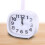 Horloge de table compacte et silencieuse à mouvement continu, ABS, 1 unité 1