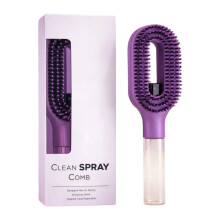 Travel Friendly Water Sprayer Hairbrush For Moisturizing-Purple