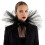 Dramatic Layered Mesh Collar For Stage Performances-Black 1