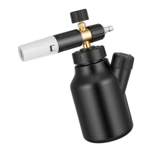 1 ensemble de canons à mousse de lavage de voiture-blanc et noir