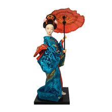Artistic Japanese Geisha Statue Fabric & ABS Component-015