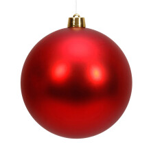 Matte Gold Christmas Ball Ornament 8 Inch Shatterproof