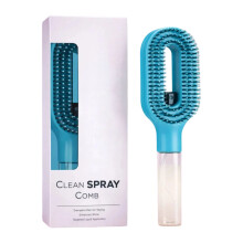 Haarstyling-Bürste mit Wassernebelfunktion für-Hellblau