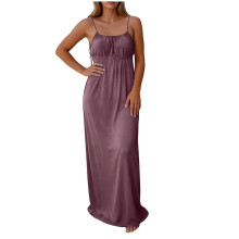Dresses for Women Fit Resort Wear Sun Floral Elegant-Purple L