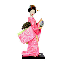 Japanese Styles Geisha Figure with Detailed Kimonos & ABS-003