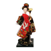 Lovely Kimonos Clad Geisha Doll Handmade ABS Base-019