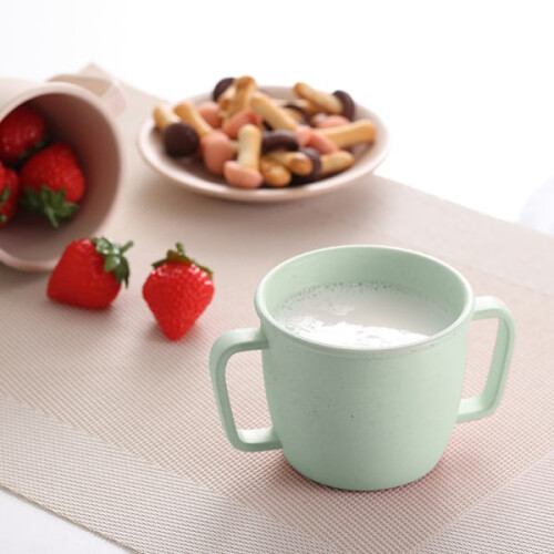 Two-Handled Mug, Green, 230 ml