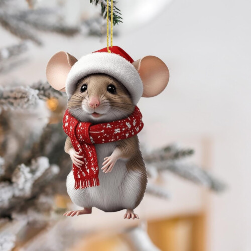 Julemusepynt til tre, hjem og bil