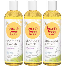 Burt's Bees Baby Shampoo and Body Wash with Lavender, Calming Tear Free Baby Soap, 98% Natural Origin, 12 Fl Oz (Pack of 3)