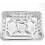 Grand plat à rôtir rectangulaire jetable en aluminium 5