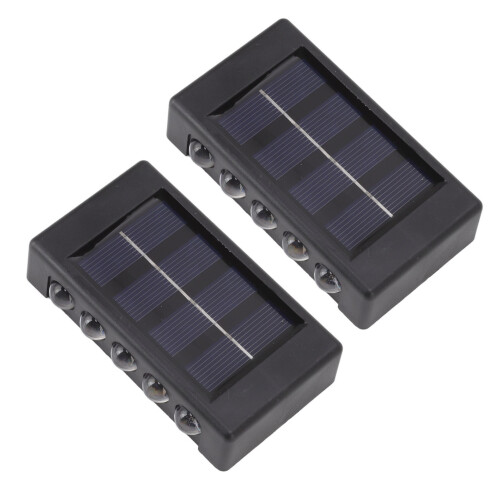 Solar Wall Light, Waterproof LED Outdoor Lamp, 10LEDs, 1