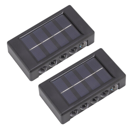 Solar Wall Light, Waterproof LED Outdoor Lamp, 10LEDs, 2