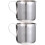 Pichet à mousser le lait en acier inoxydable 60 ml 1