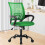 Netz-Bürostuhl, ergonomisch, höhenverstellbar, grün 1