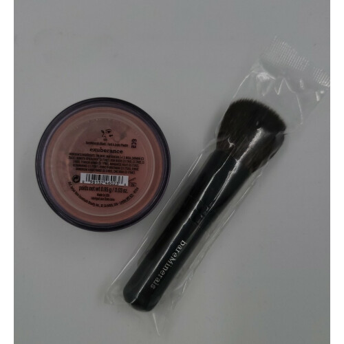 bareMinerals Bare Minerals Exuberance 0.85g & Full Flawless Face Brush