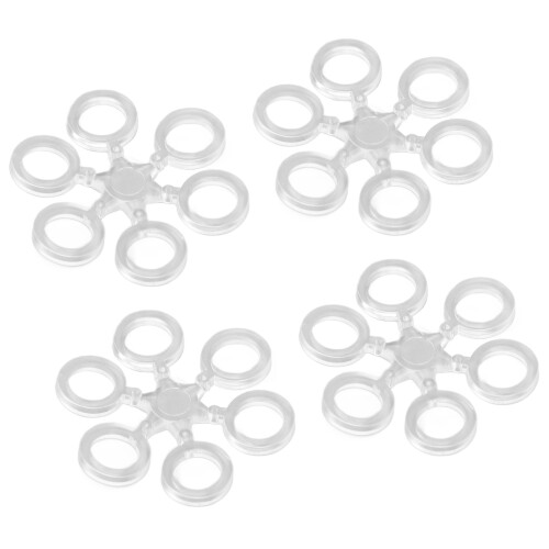 Runder Köderring PE 50 Stück Transparent Schneeflocke Karpfen