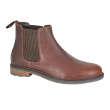 (8 UK, Brown) Roamers Mens Waxy Leather Chelsea Boots