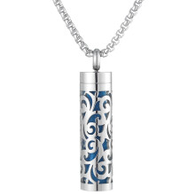 Medaillon-Halskette mit Diffusor für ätherische Öle Silver CK-CG2