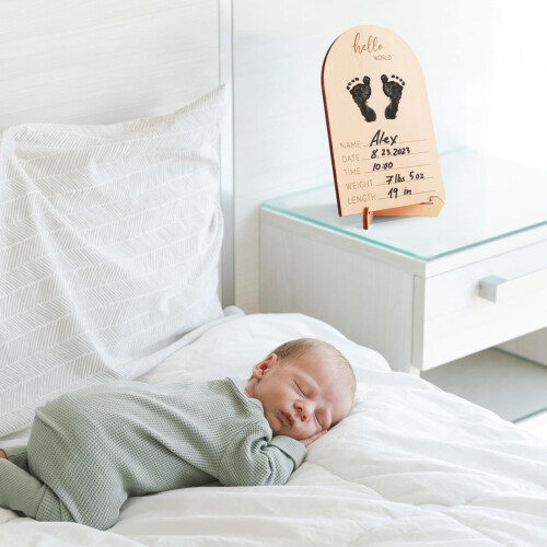 Träram för babyscan med stämpeldyna och penna 2
