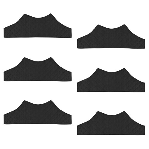Set mit 6 Baumwoll-Polyester-BH-Einlagen,-Schwarz