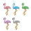 Multicolor Flamingo Pendant Beading Project Accessory-Pink 3