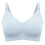 Seamless Maternity Nursing Bra Soft Comfortable-gray blue XL 1
