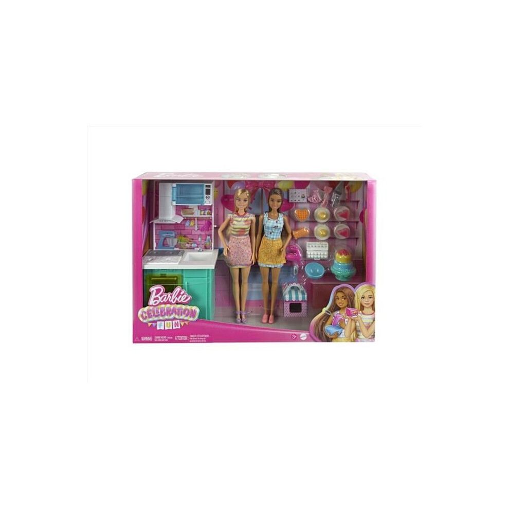 Barbie 9108329 Friends Baking Party Doll, Multi Color