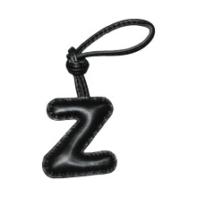 Leather Alphabets Bag Charm Pendant Purse Charm-Zshape