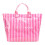 Große PVC-Handtasche mit ergonomischem Griff,-Rosa 1